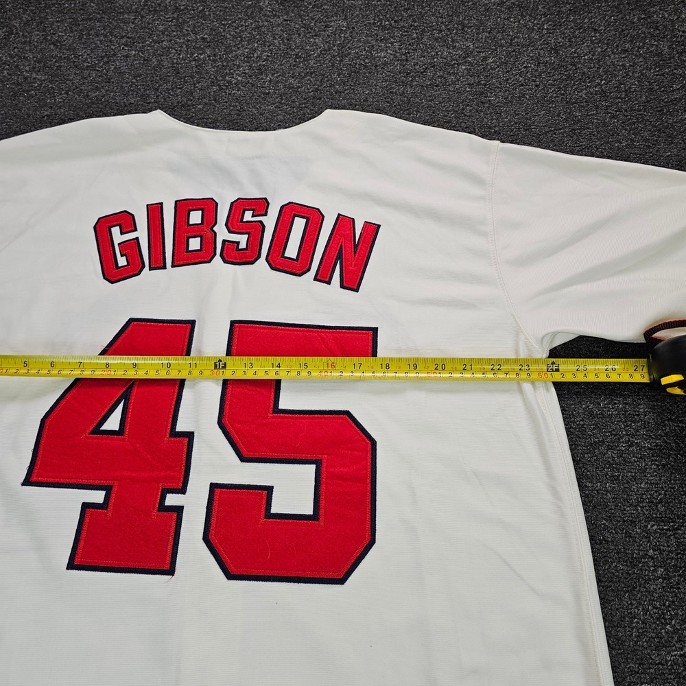 Mitchell & Ness St Louis Cardinals Jersey Mens 52 1964 Bob Gibson 45 Cream - Picture 9 of 10